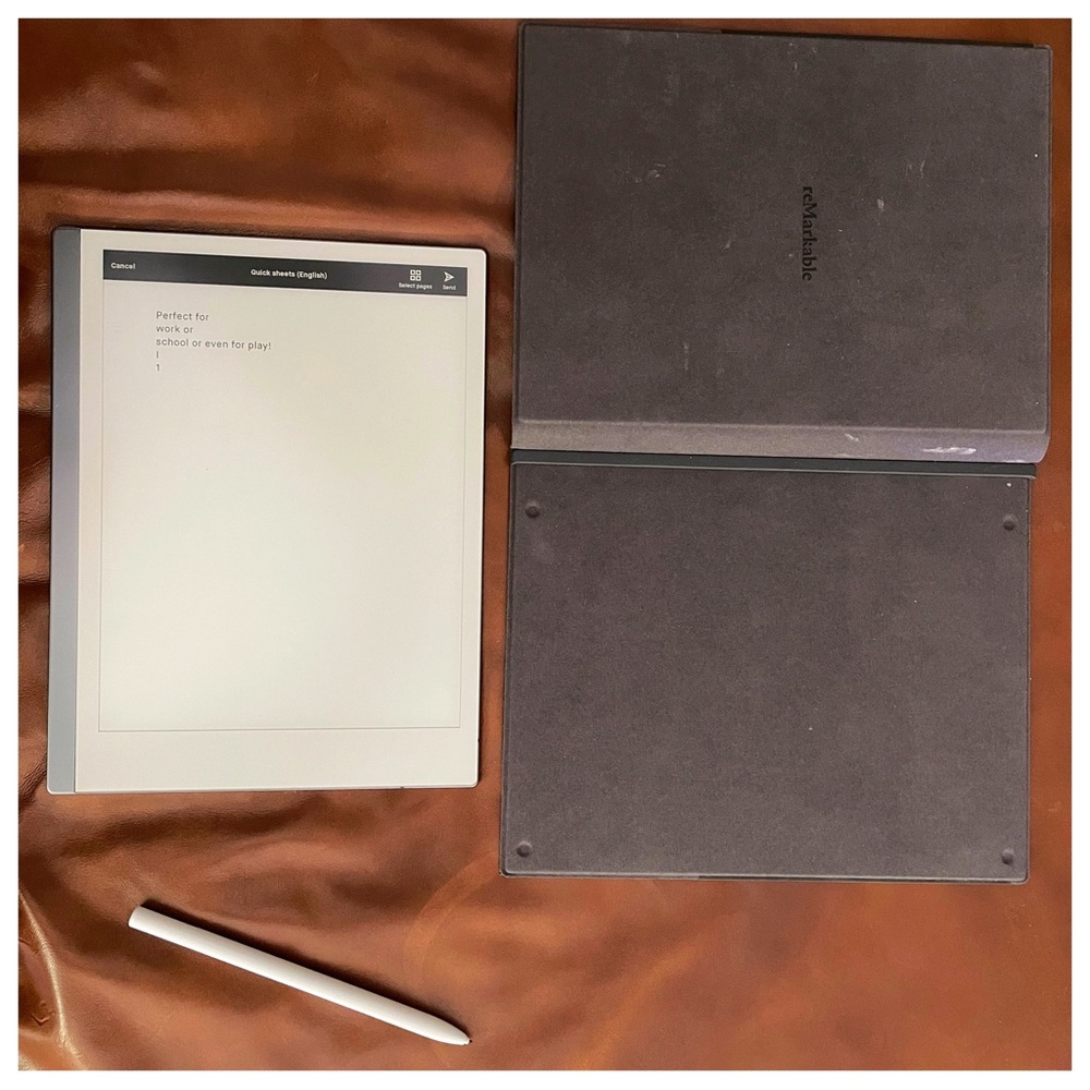 SOLD ——- reMarkable 2 + Pen + Folio